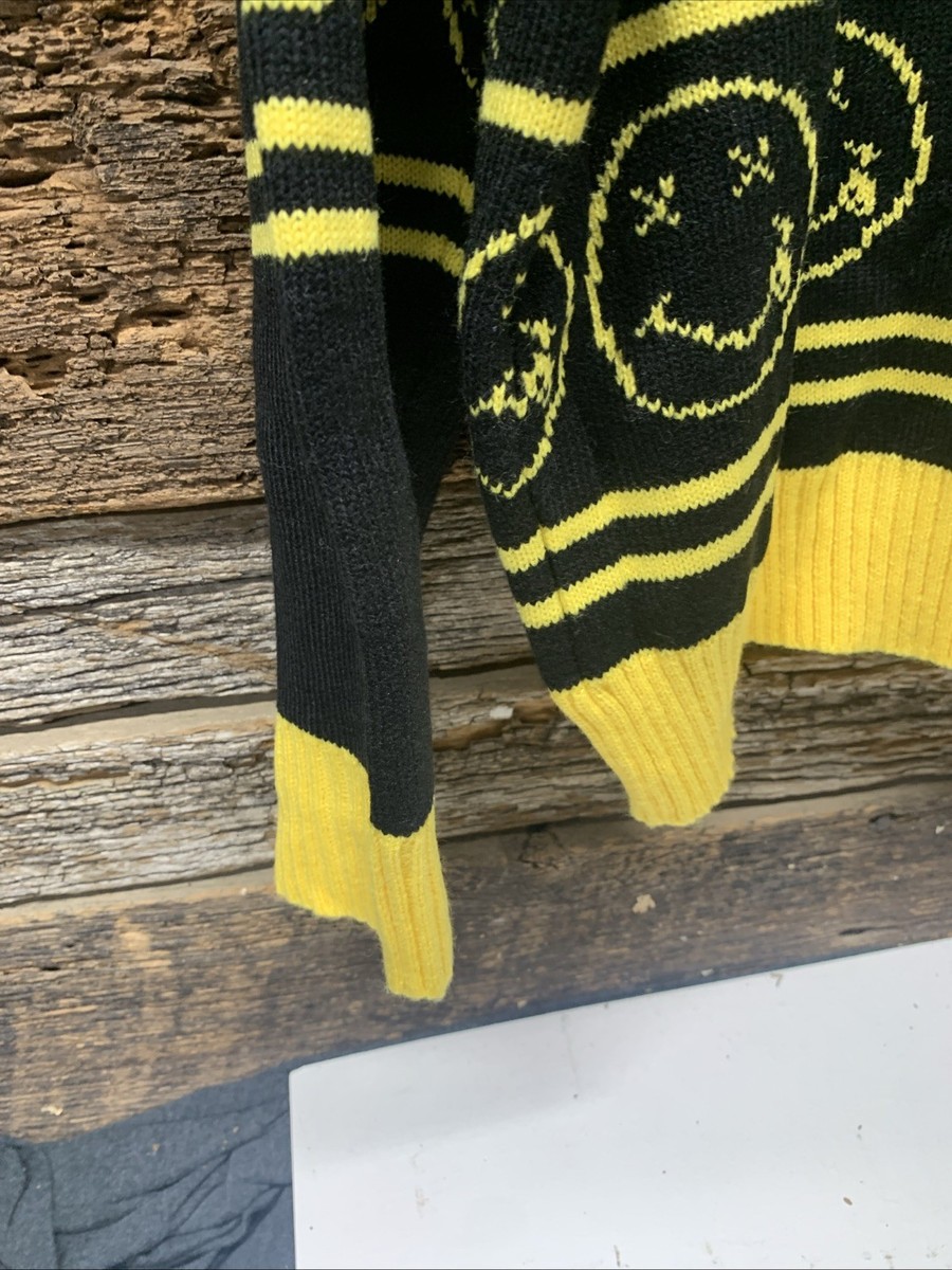 ★NIRVANA★ YELLOW GRUNGE FACE スマイリー スウェットシャツ Amazon.com: Nirvana Sweatshirt Yellow Smiley Band Logo