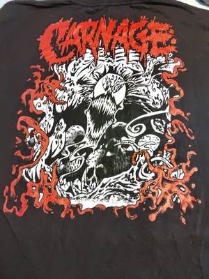 Men's Marvel Spiderman Carnage and Venom AOP Graphic T-Shirt 58'' New