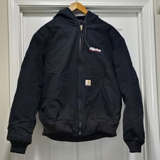 Carhartt J140 BLK Active Jacket Men s XL Black Duck Canvas Union Made USA