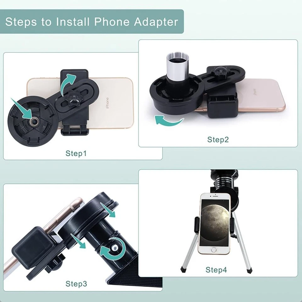 Telescope for Adults & Kids,70mm Aperture Refractor Portable Travel Telescope - Image 4 of 4