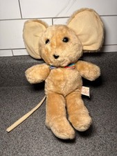 Vintage Ramona Toy Co Stuffed Animal Beige Rainbow Mouse Limited Edition KC