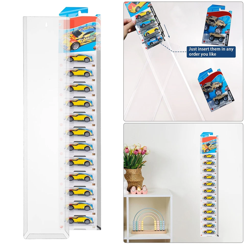 1-50x Model Car Display Case Wall Mount Display Shelf Compatible with Hot Wheels - image 2 of 4