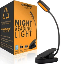 Amber Light + Giftable Amber Book Light - Blue Light Blocking - Night Reading...