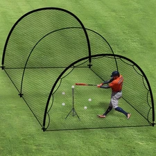 Baseball Batting Cage for Backyard, Softball Cage Batting Net Portable with C...