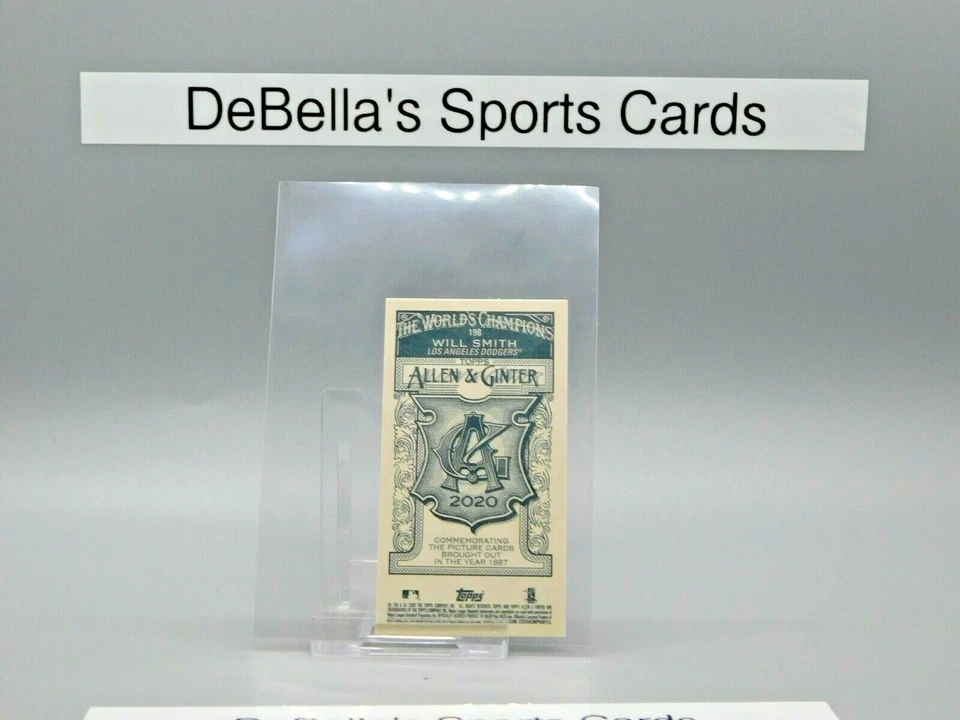 2020 Topps Allen & Ginter WILL SMITH A&G Back Mini #198 Dodgers - Image 2 of 2