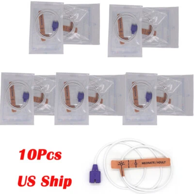 Fit For Nellcor Disposable Compatible SpO2 Sensor MAX-N Neonate Adult US 10PCS