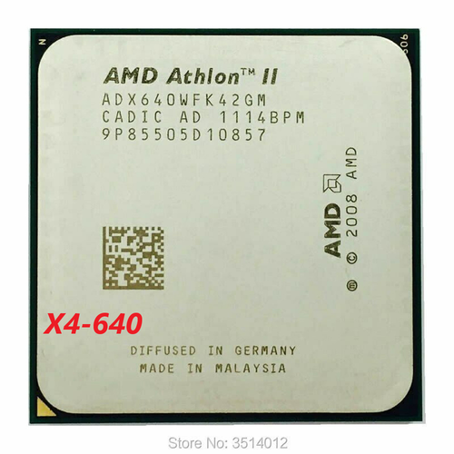 Amd Athlon Ii X4 640 3 Ghz Quad Core AMD Athlon Ii X4 640 3.0Ghz Quad-Core CPU Processor ADX640WFK42GM