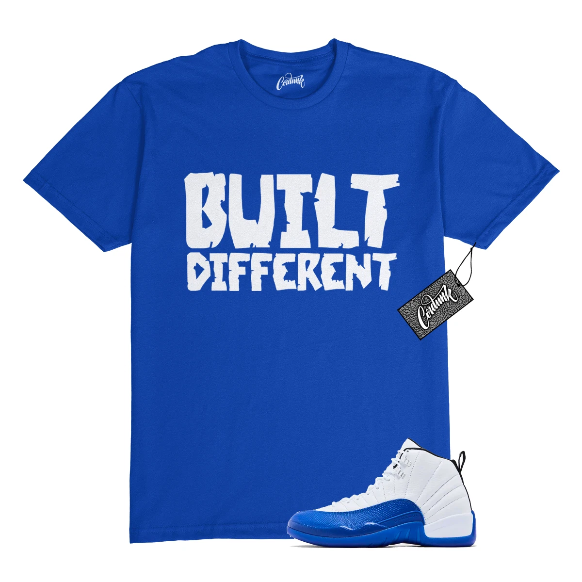 12 Blueberry Game Royal White Black T Shirt to Match BUILT