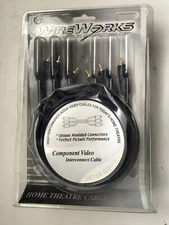 WireWorks 3 Channel RCA Cables For Home Theatre 4 Meters