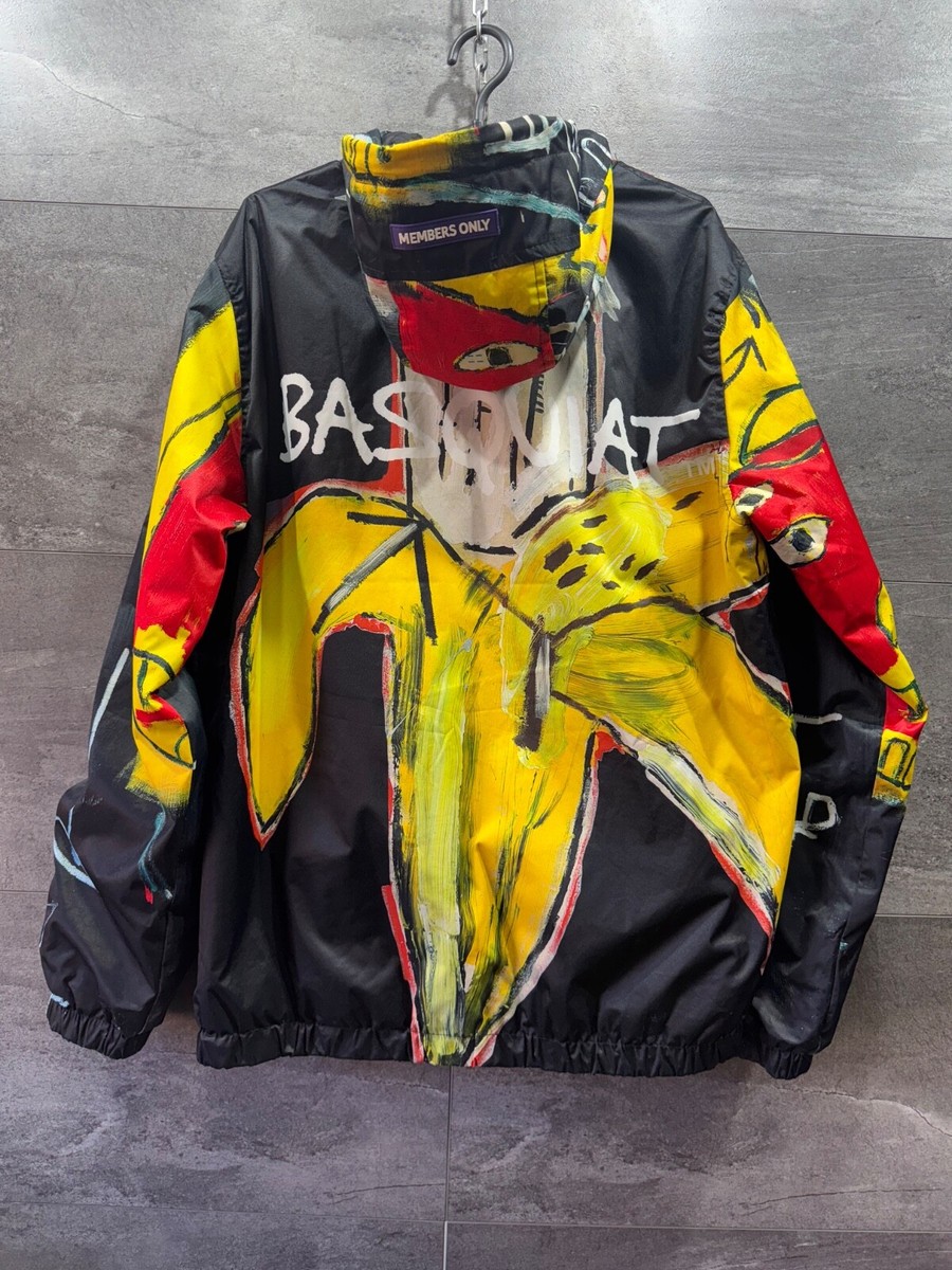 JEAN-MICHEL BASQUIAT + MEMBERS ONLY Banana ART Print JACKET Coat M