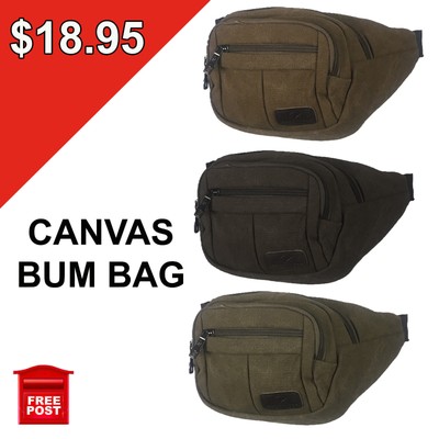 canvas bum bag