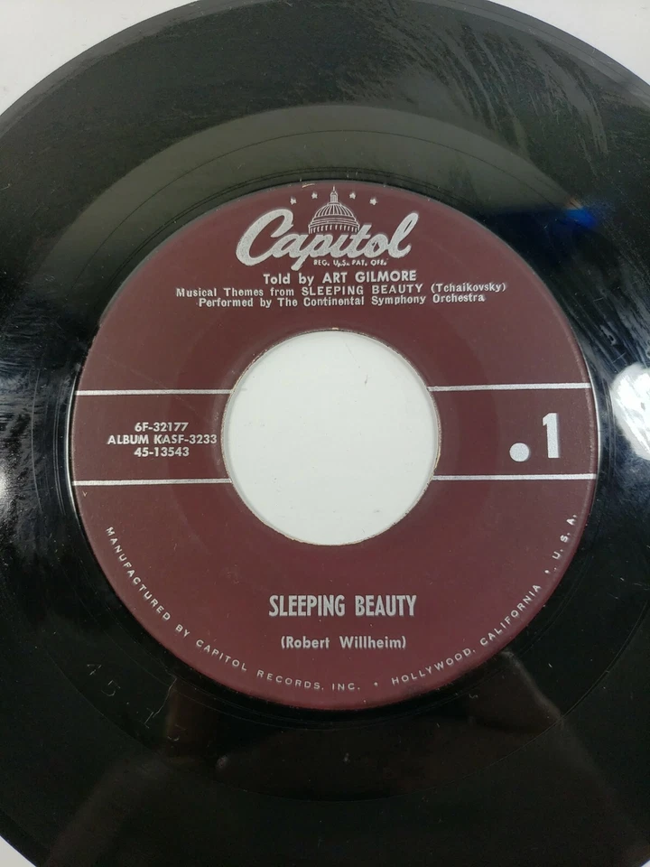 Peter Tchaikovsky's Sleeping Beauty 45rpm Told By Art Gilmore Rare VG+  - Image 3 of 4