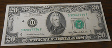 1985- $20 FEDERAL RESERVE NOTE - D 32047774 F  - VERY CHOICE UNC