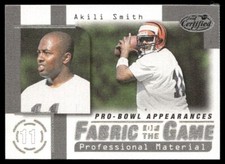 Akili Smith 1999 Leaf Certified Fabric of the Game #FG25 #/1000 - Bengals