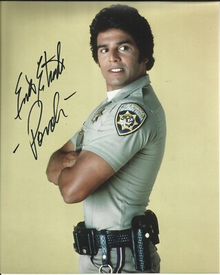 ERIK ESTRADA SIGNED PHOTO (3) CHIPS 