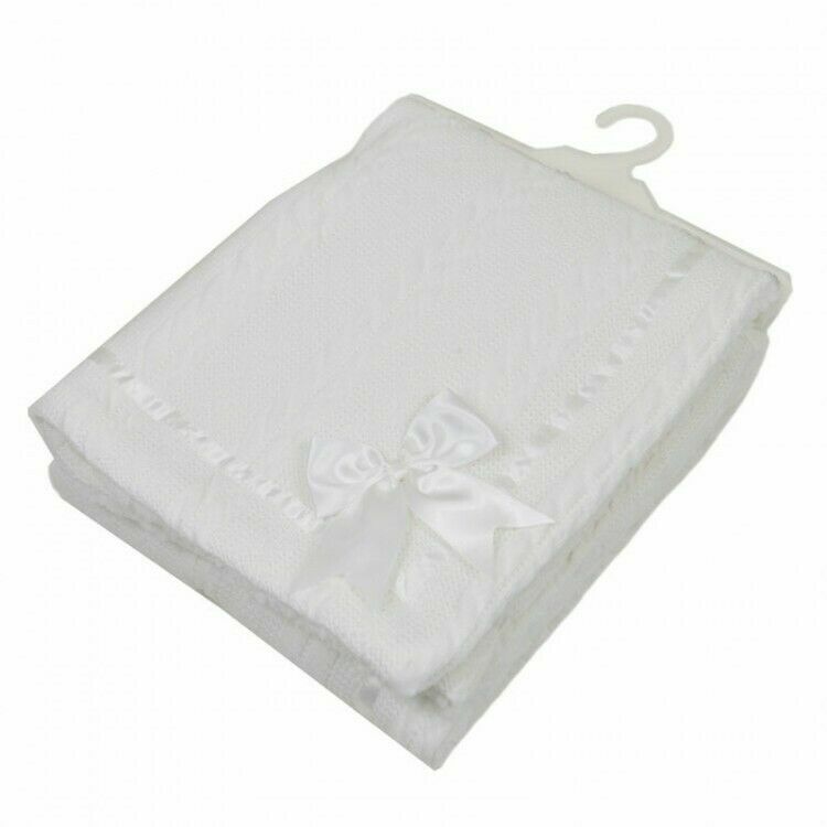 NEW Baby Blankets Spanish Romany Style Sherpa Bow Wrap Blanket Baby