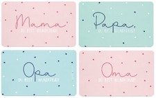 Frühstücksbrettchen Mama Papa Opa Oma Frühstücksbrett Schneidebrett wunderbar