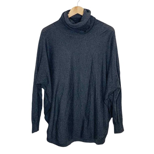 Lole Grey Turtleneck Knit Sweater Tunic 