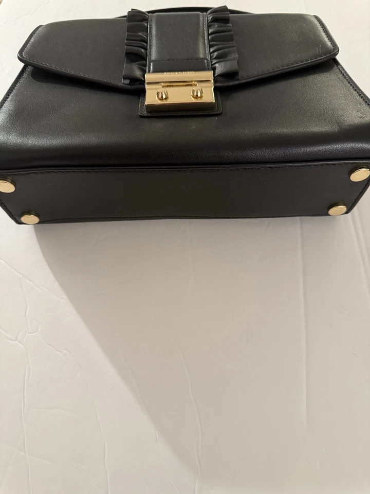 MICHAEL Michael Kors Sloan Medium Top Handle Leather Satchel, black - Image 4 of 4