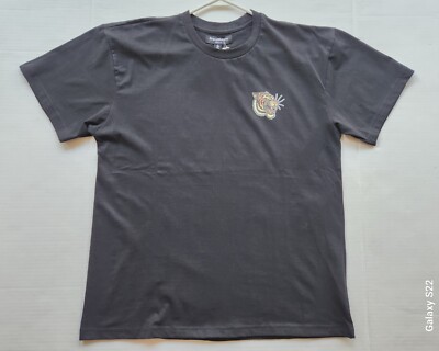 BrandMakers Group Men's Apparel Fearles Tiger Black T- Shirt - Size: Medium