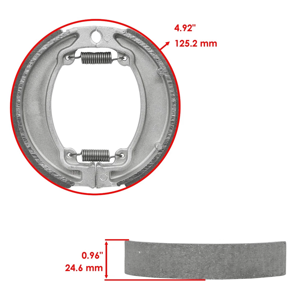 Pastillas de freno delanteras y zapatas de freno traseras para Honda CR125R CR250R CR500R 1986 Foto 2 de 4