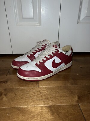 2005 OG Nike Dunk Low University Red White 309431-161 Mens Size 11
