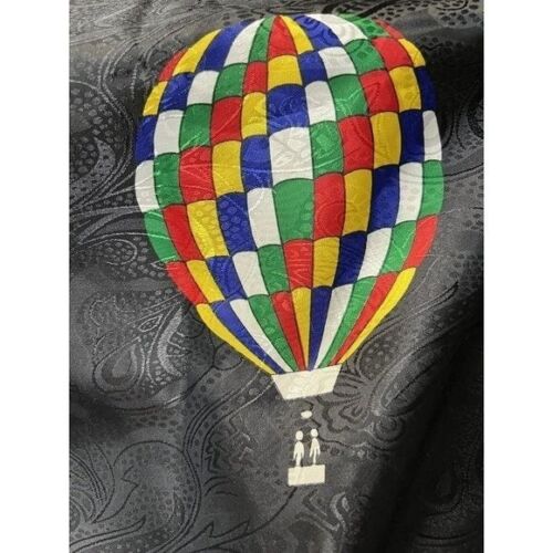 "Bufanda vintage con estampado de globos aerostáticos 34"" cuadrada novedad vívido accesorio retro" - Imagen 7 de 10
