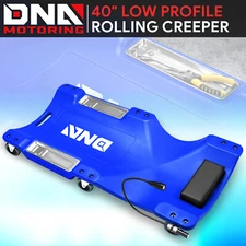40" Blue Rolling Low Profile Shop Garage Mechanic Repair Creeper w/ 6 Casters