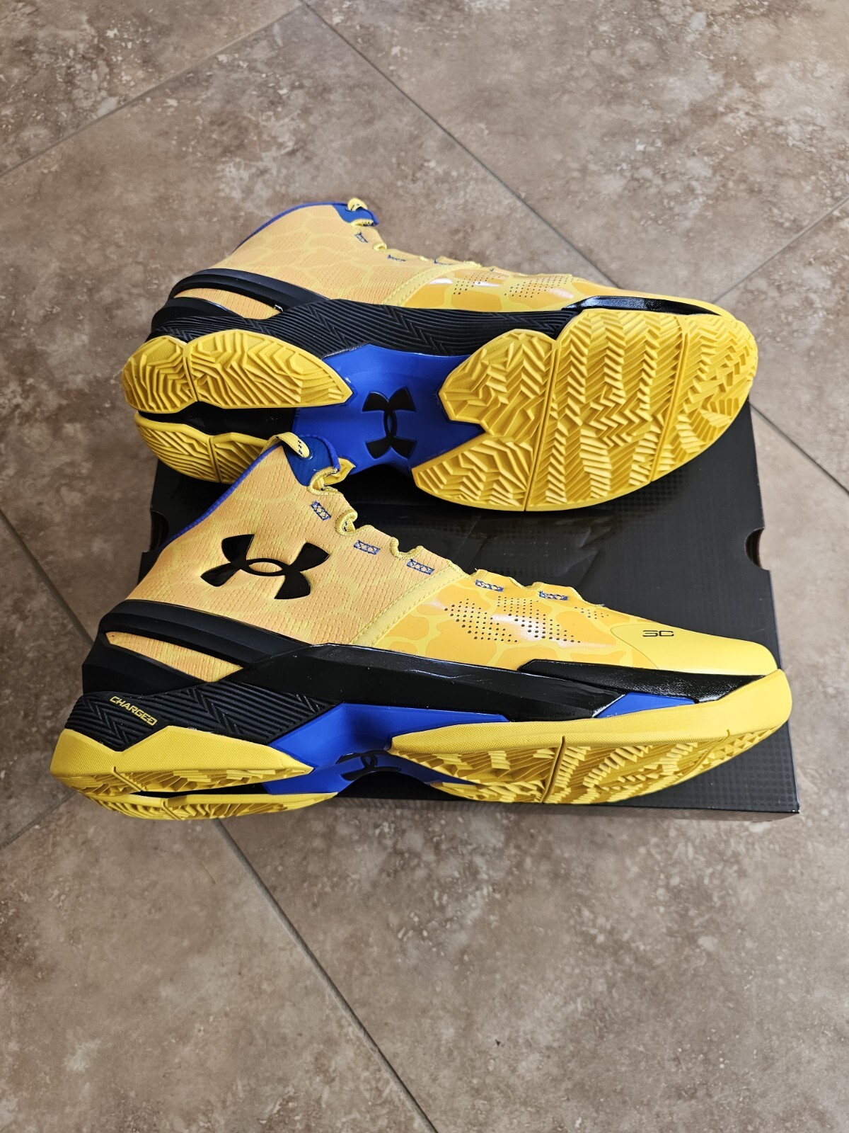 Under Armour Curry 2 Double Bang Bang Basketball Shoes Men's Size 13