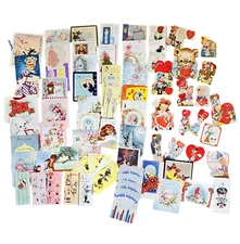 Vintage Greeting Card Lot of 83 Valentines Christmas Get Well Baby Graduation