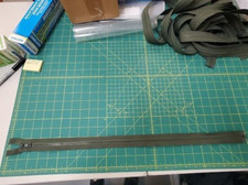 YKK 24" Olive w/ Olive Plastic Open Ended Zippers Made in USA