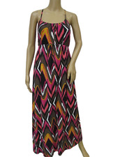 Envi Womens Sleeveless Multicolor Abstract Print Strappy Maxi Dress Size XS