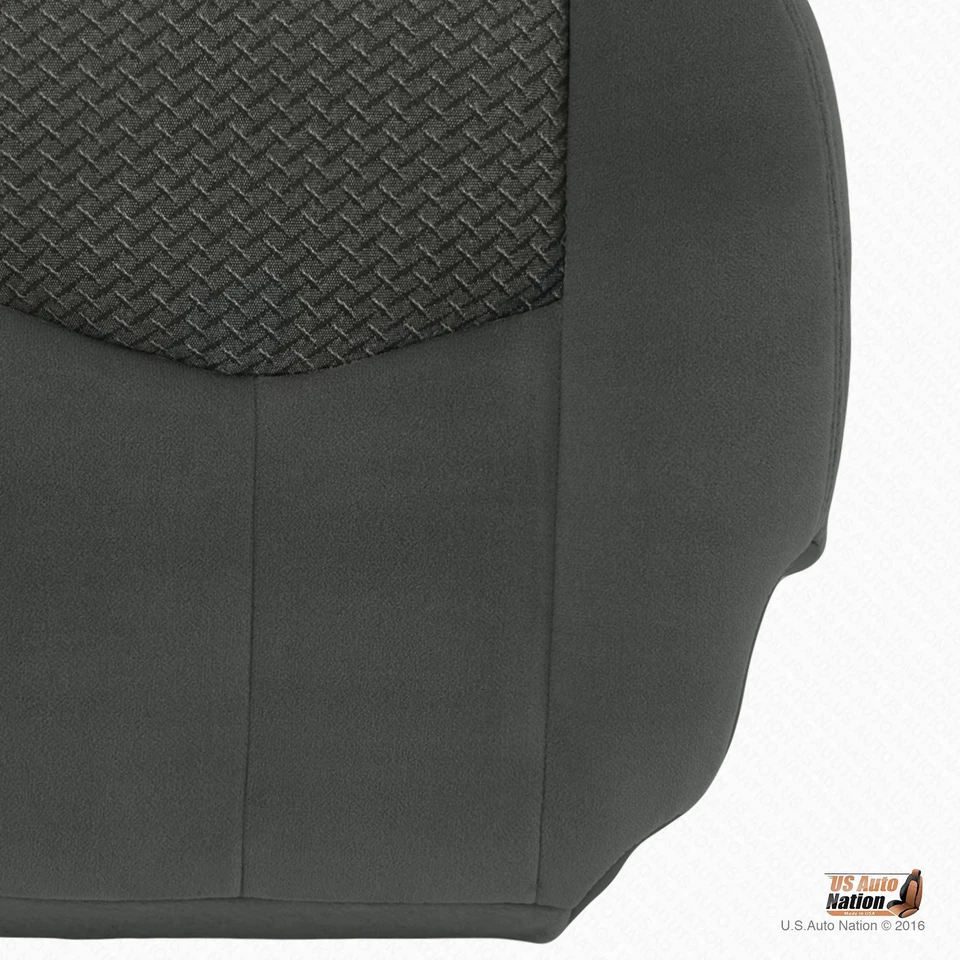 2003 2004 Chevy Avalanche 1500 & 2500 Driver Bottom Cloth Seat Cover Dark Gray - Image 2 of 4