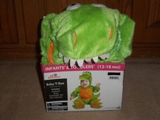 NEW, Way To Celebrate "BABY T-REX" Toddler Halloween Costume Sz 12-18 MO.