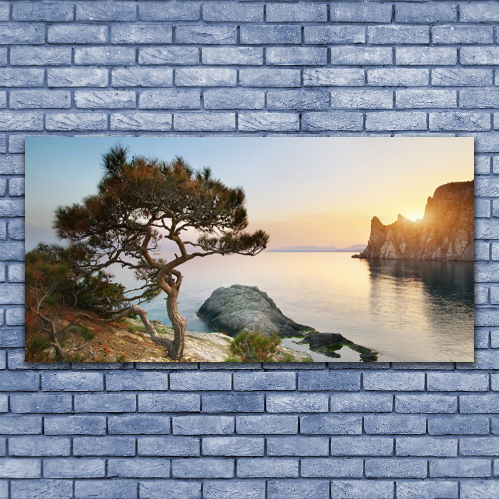 Image tableau sur toile paysage zen pour agrandir visuellement un salon