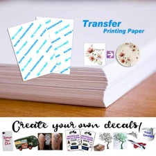 A4 Inkjet Water Slide Decal Paper Sheets White and Clear Water transfer paper