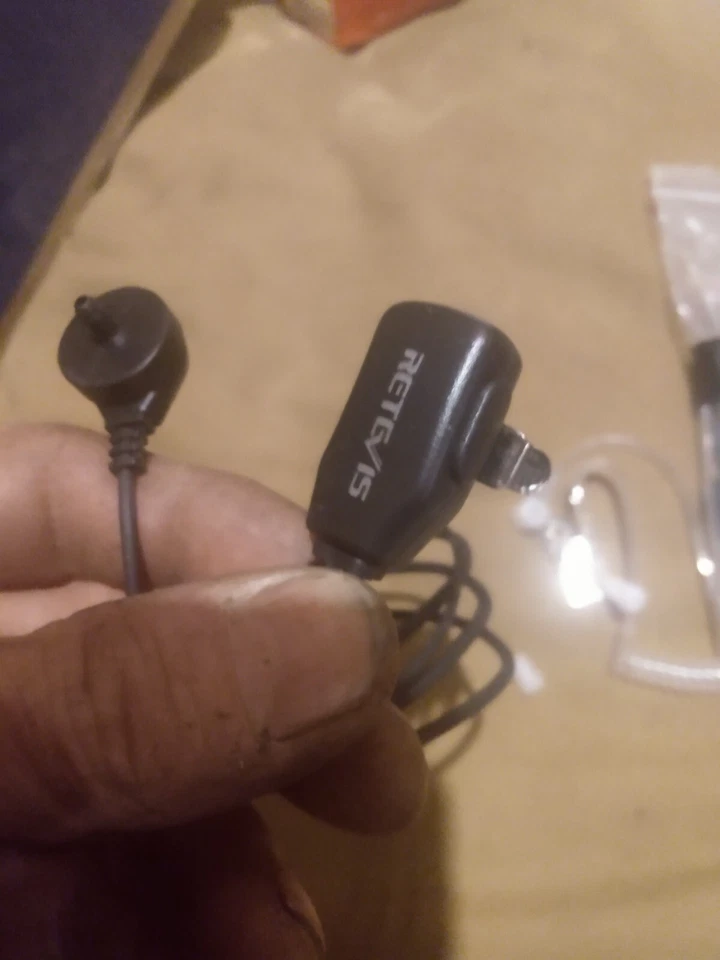 Hands-Free 2-Way Radio Headset plug VOX & PTT in-line mic - Image 4 of 4