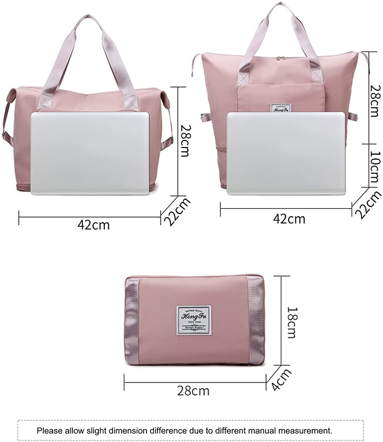 Women 36L Large Capacity Folding Waterproof Travel Bag Hangbags Tote ...