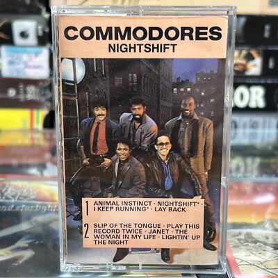 Commodores - Nightshift 1985 Cassette Tested Funky Motown R&B Pop 11th Album