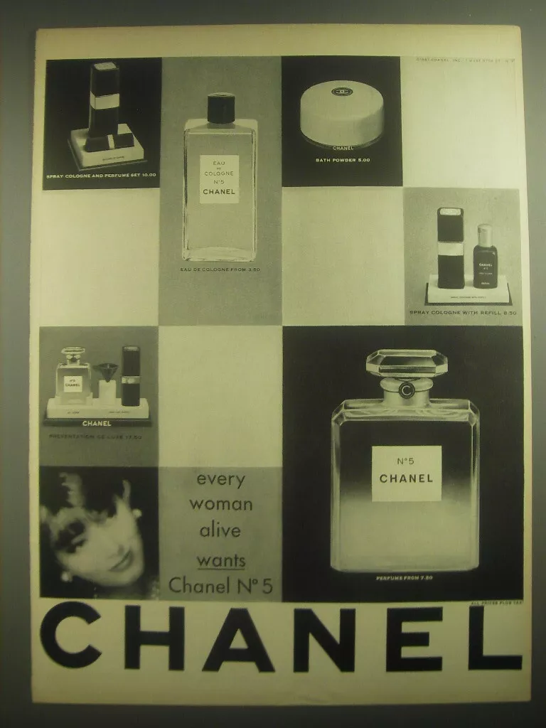 1962 Chanel No 5 Perfume-what Every Woman Alive Wants-original