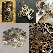 50g Assorted Gears Steampunk Cogs Gears Pendants Clock Wheels Gear Mix DIY Crafs