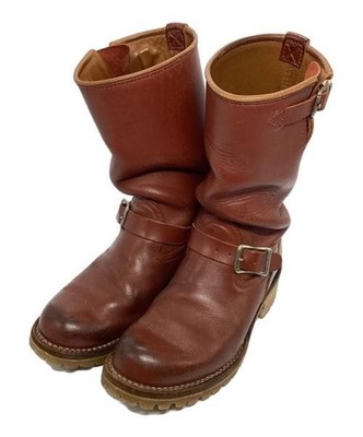 WESCO Stiefel Engineer Stiefel Leder Rotbraun Größe 8,5E