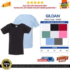 Gildan G510P Toddler Preshrunk Cotton Short Sleeve Heavy Crew Stylish T-Shirt