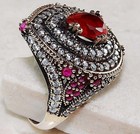 3CT Heat Treated Rubellite Tourmaline 925 Sterling Silver Ring Sz 6.5 TT2-9 — photo 2