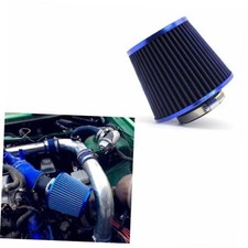 Cone Air Filter, 3 Inch 76mm Inlet 6" Tall Clamp-on Engine 3" inlet Blue