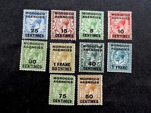 nystamps Great Britain Offices Abroad Morocco Stamp # 411//421 MOGH U26y1372