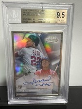 2018 Topps Gold Label - Gold Framed Autographs Juan Soto #FA-JSO (AU, RC)