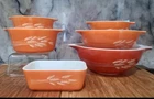 6 pc. Vintage PYREX Autumn Harvest Wheat Set