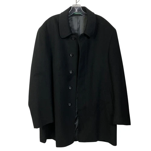 Lauren Ralph Lauren Jake Coat 44R Wool Blend Black / Dark Gray  Preppy Academia image 6