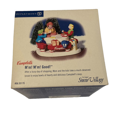 Department 56 Snow Village Campbell's M'm! M'm! Good! Accessory Figurine